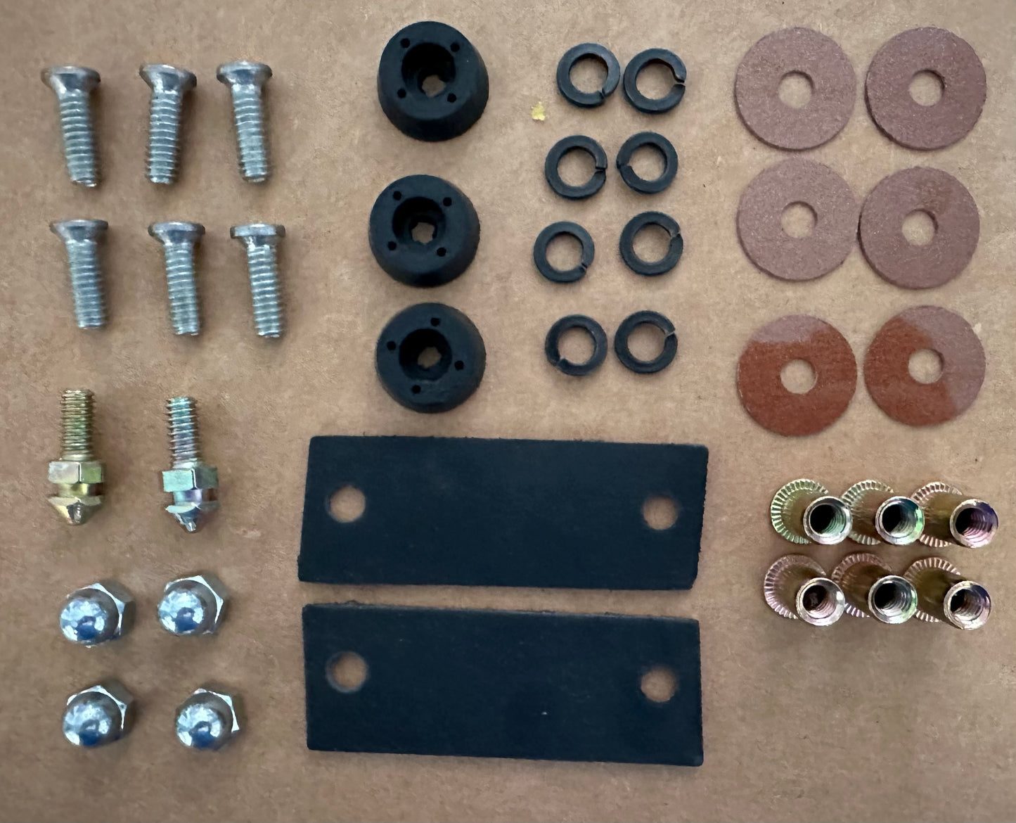 1970-1971 TORINO LOUVER HARDWARE SET WITH OUT HINGES