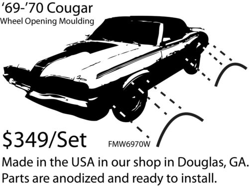 1969-70 COUGAR WHEEL OPENING MOLDING SET