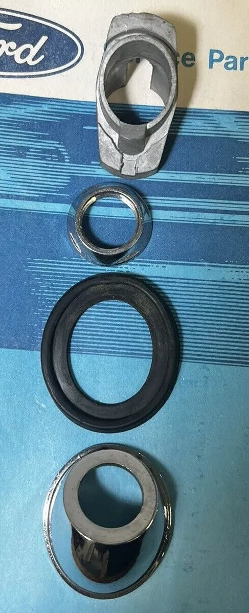 NOS 1961-1964 FORD GALAXIE and TRUCK ANTENNA BEZEL KIT